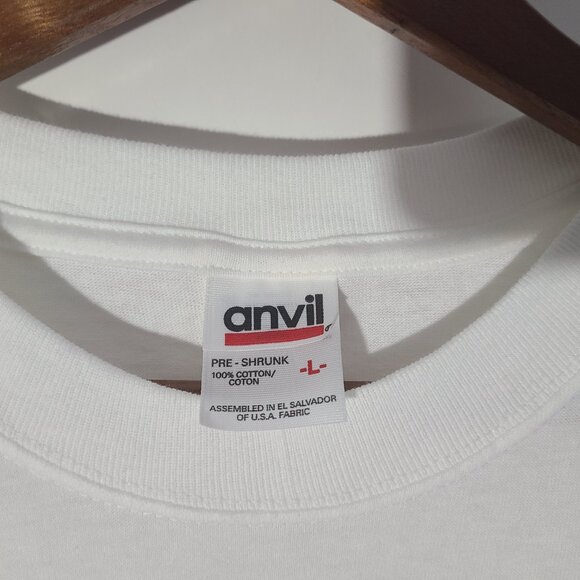 Vintage Human I Tees Naughty Dog White Large Anvil T-Shirt - Picture 4 of 5